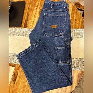 Red Kap Men’s Carpenter Work Jeans 32x32 Blue Denim Cotten Jeans Pants Workwear